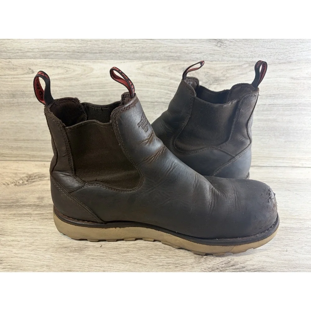 Red Wing Traction Tred Lite Men 5-Inch Safety Toe Chelsea Boot Size 13 D 2446‎